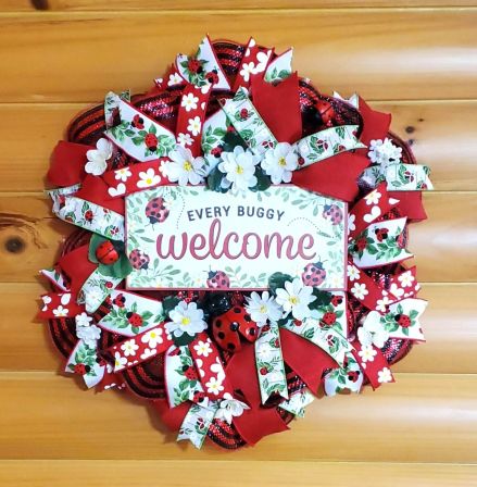 Every Buggy LadyBug Welcome Wreath